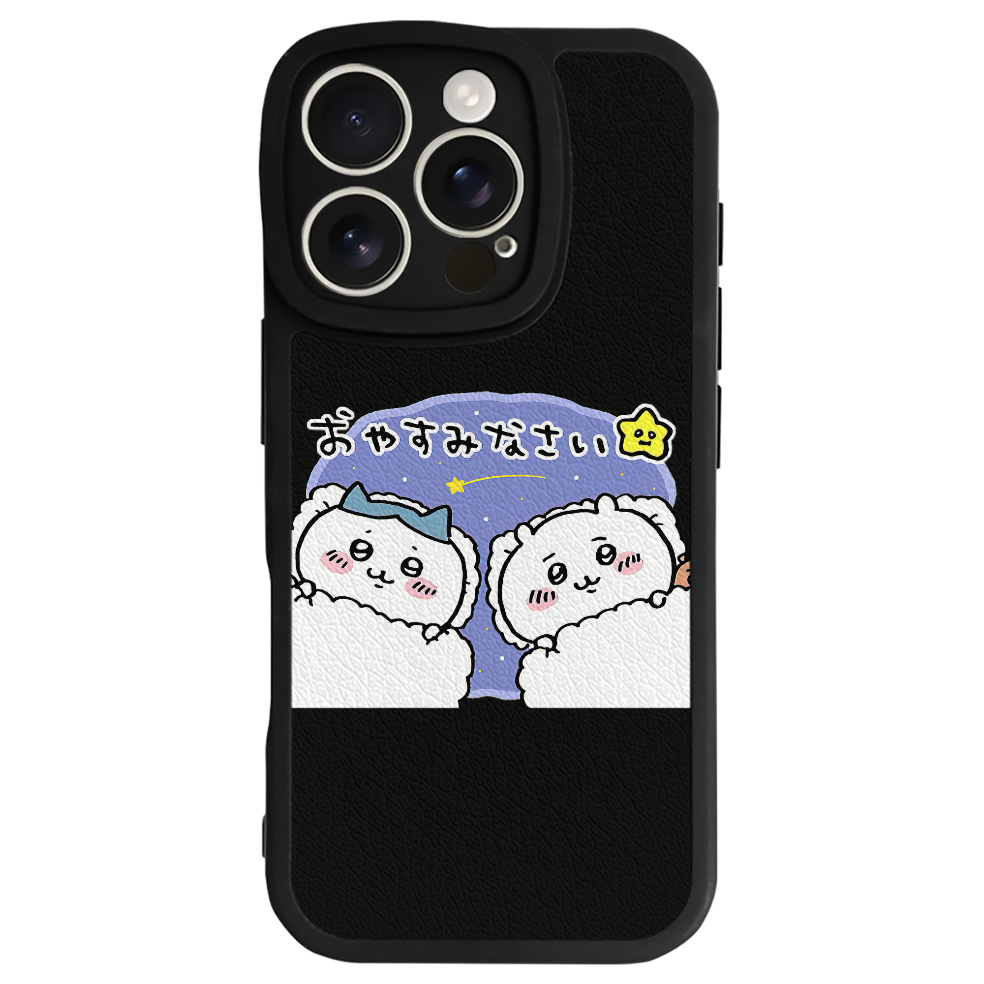 （画像用） ちいかわ ハチワレ Chii-kawa hachiware 【iPhone 16シリーズ対応】シリコンスマホケース（レザー調） 材質：シリコン